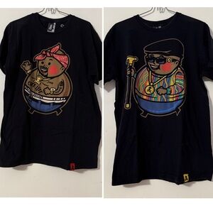 Johnny Cupcakes Lot of 2 Big Kid Tupac & Biggie Smalls T-Shirt Sz M Limited HTF